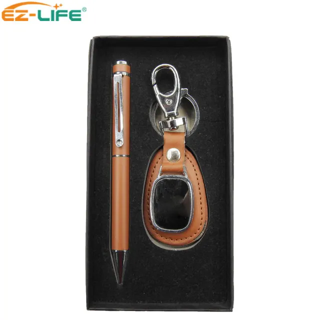 Корпоративный офисный подарочный набор ручка рекламный Пользовательский логотип автомобильный брелок с