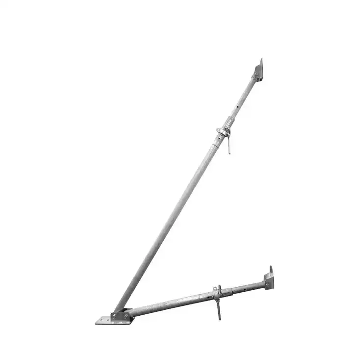 China Supplier Adjustable Heavy Duty Galvanized / Powder Coated Push- pull Steel Prop For Construction