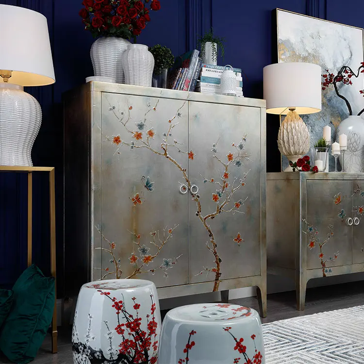 Decorated in high-grade wooden cabinet living room cabinets