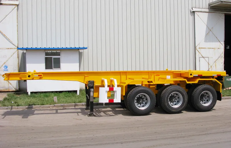 Низкая цена скелета «гусиная шея» 40Ft 45Ft 20Ft сборный дом с доставкой в шасси скелет полуприцеп низкой платформой 3 Осями 40 20 Ft футов для продажи