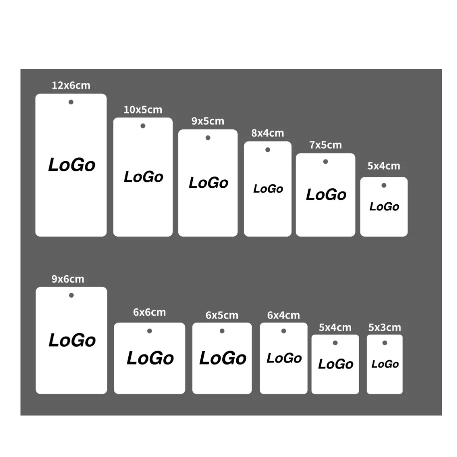 Luxury Custom Logo 500g Brushed Light Gold Special Paper Embossed Swing Tag Clothes Label Hang Tags