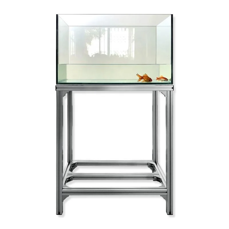 Fish tank Aluminum Living Room Metal Rack 50 Gallon for Sale Live Seafood Restaurant Aquarium Stand
