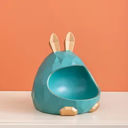 Nordic creative rabbit storage box porch key to receive ornaments light luxury living room decorations housewarming gifts item