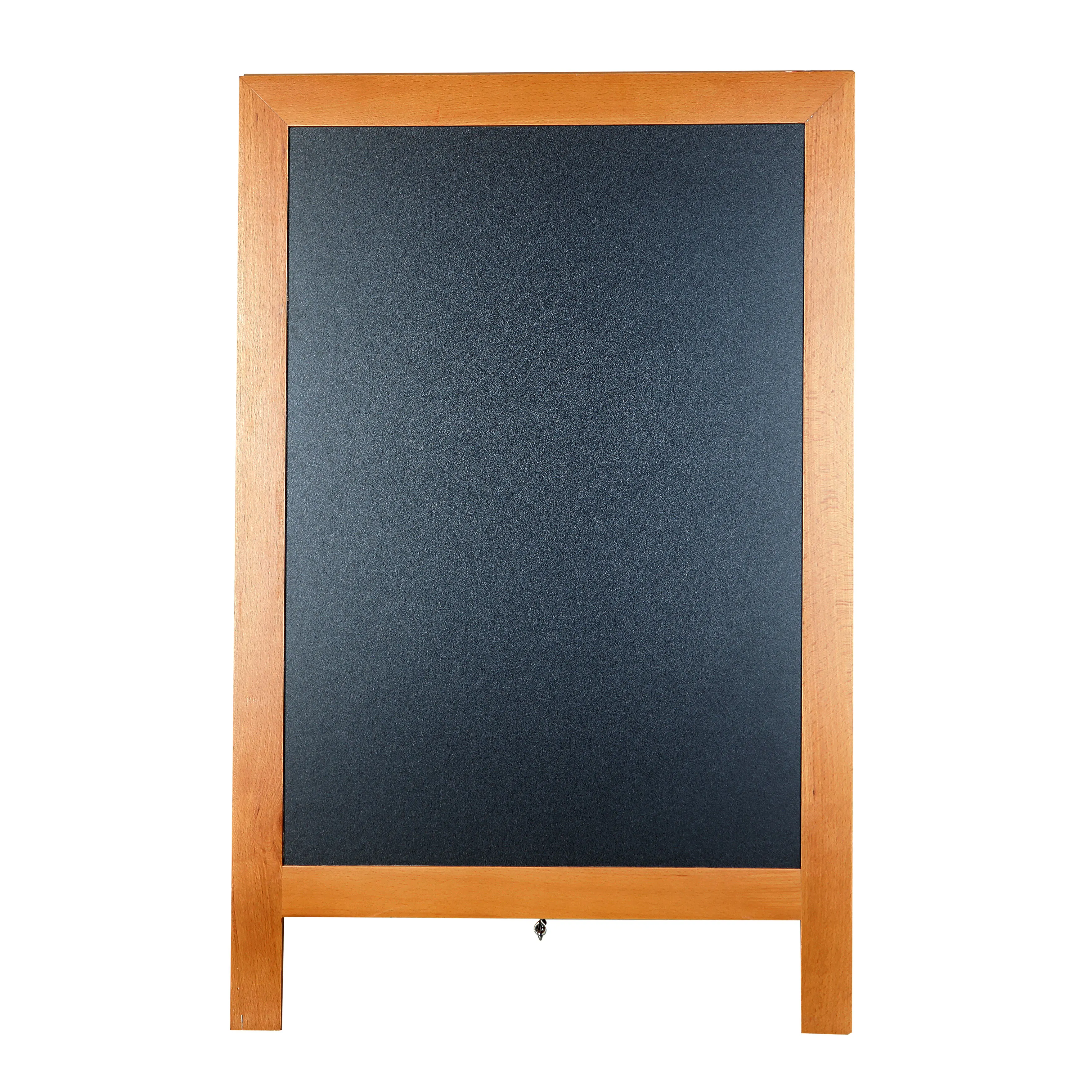 
Educational Toys Drawing Pad Tablet Writing Board Set Double Sided Folding Chlakboard With Stand A Frame Wooden Doodle Board 