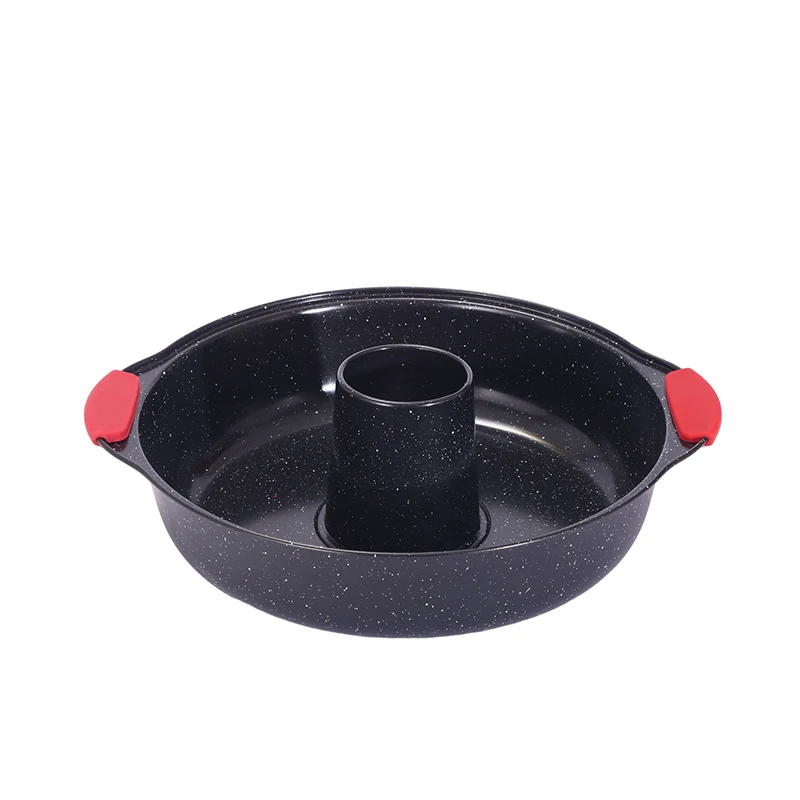 Factory silica gel handle pumpkin cake mold bread pan carbon steel baking pan