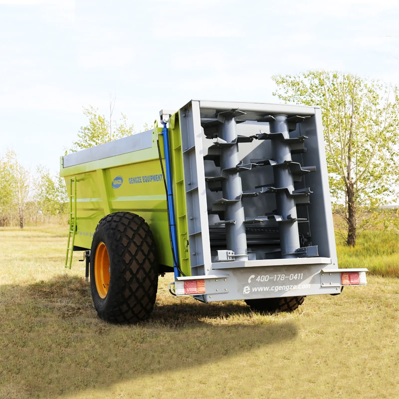 Top Quality Factory Direct Supply Tractor Trailed 8 Ton Manure Spreader Trailer