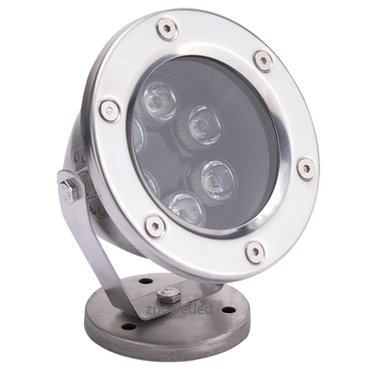 Projects Landscape DC24V IP68 Waterproof Underwater 6W RGB DMX LED Fountain Light
