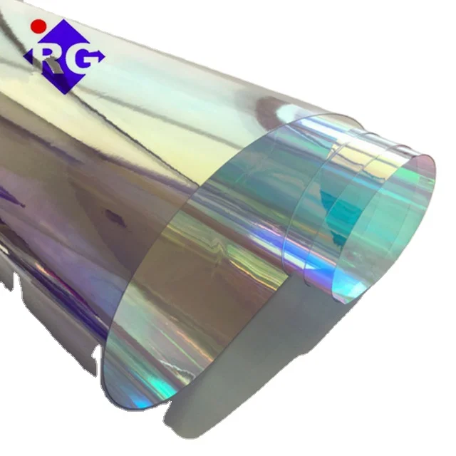 Magic Iridescet Rainbow Dichroic Film Materials for Laminating PVC