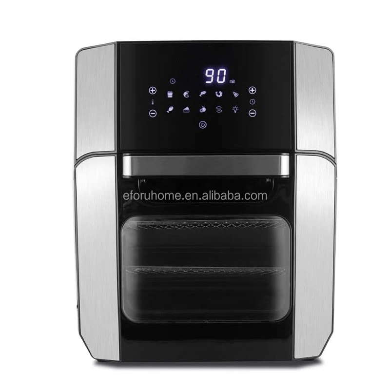Eforu 12L smart customized freidora sin aceite big whole chicken toaster Stainless Steel air fryer electric hot air fryer oven