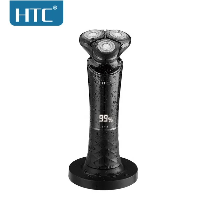 HTC GT-689 4 In 1 LED IPX6 Waterproof Rechargeable Men Beard Shaver Ear&Nose Hair Trimmer