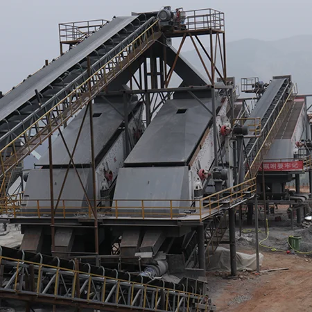 Construction Waste Crusher Plant Price Vibrating screen for Limestone Granite Crushing Line