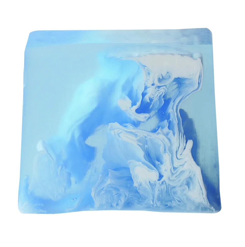 
B0901 Crystal Waters Soap Bule Transprent Crystal Natural Skincare Rendering Soap Deep Cleaning And Oil Control Toilet Soap 