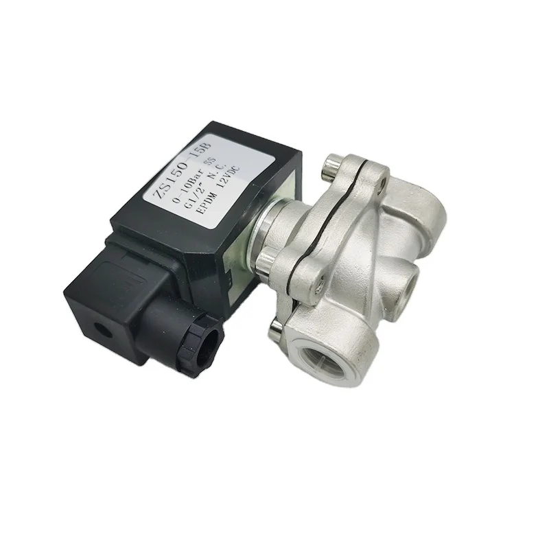12v24vсоленоидный клапан ZS150-15B нержавеющей стали водяной газовый Средний DN20 15 мм отверстие G1/2 электромагнитный клапан от производителя