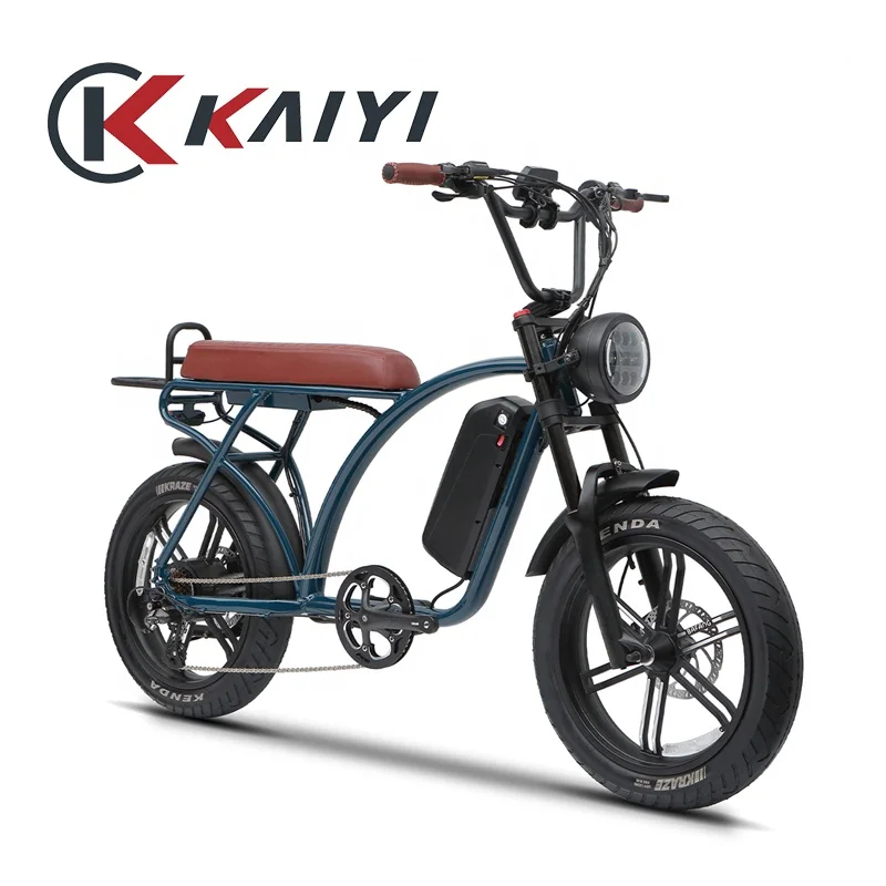KAIYI dual motor electric bike 1500w electric bicycle lithium battery 48v 20ah ebike adult scooter fat tire bicycle derailleur