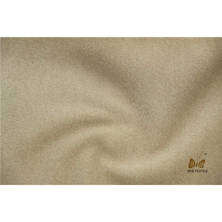 
New selling double-faced brushed polyester viscose fabric woolen fabric for winter long coat 
