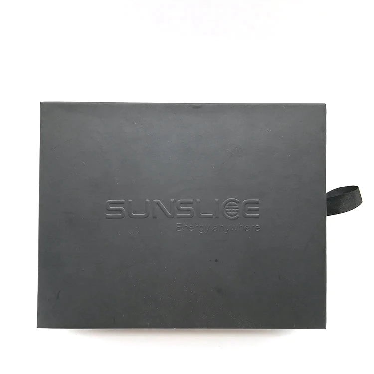 WY 1007 Hot sell black drawer box paper drawer box cardboard pull out box