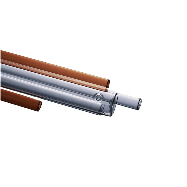 Clear Amber Boron Glass Tubes Heat Resistance Glass Pipes for Pharma Packaging