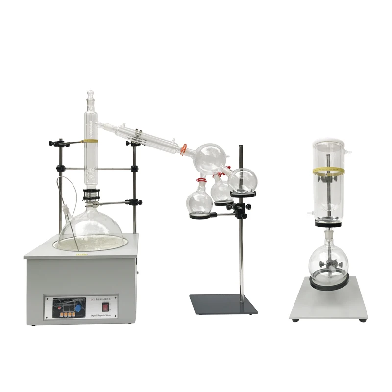 High-end model short path distillation with external terpenes condenser