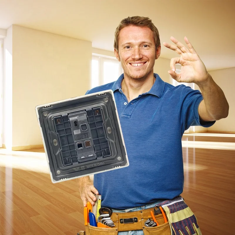 
Plastics 1 GNAG TV socket Hot sale Switch British Standard 