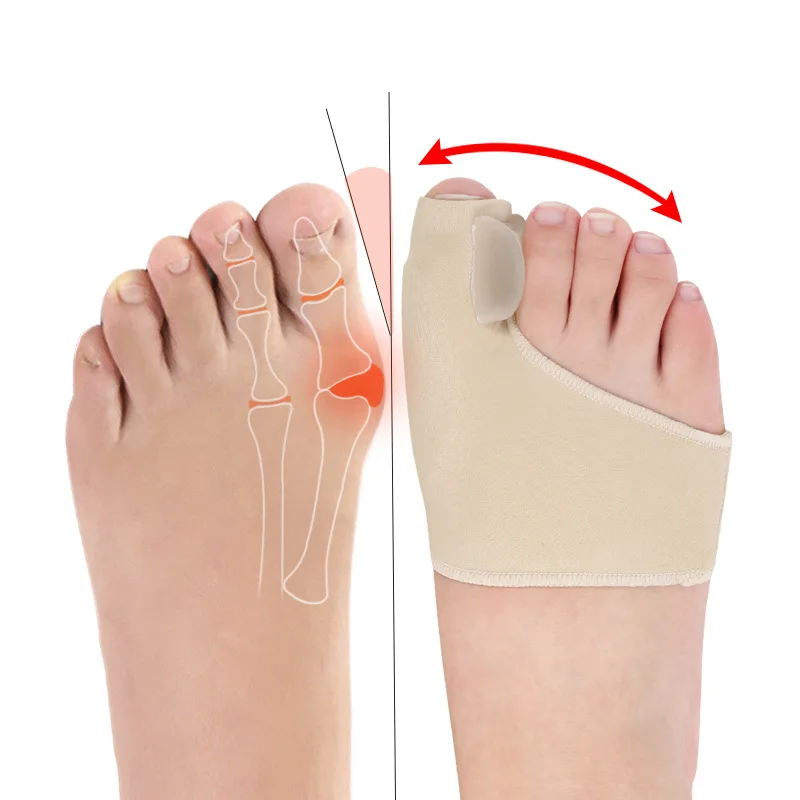 2 pieces = 1 pair Toe Separator Bunion Corrector Toe Brace Orthopedic Hallux Valgus Correction