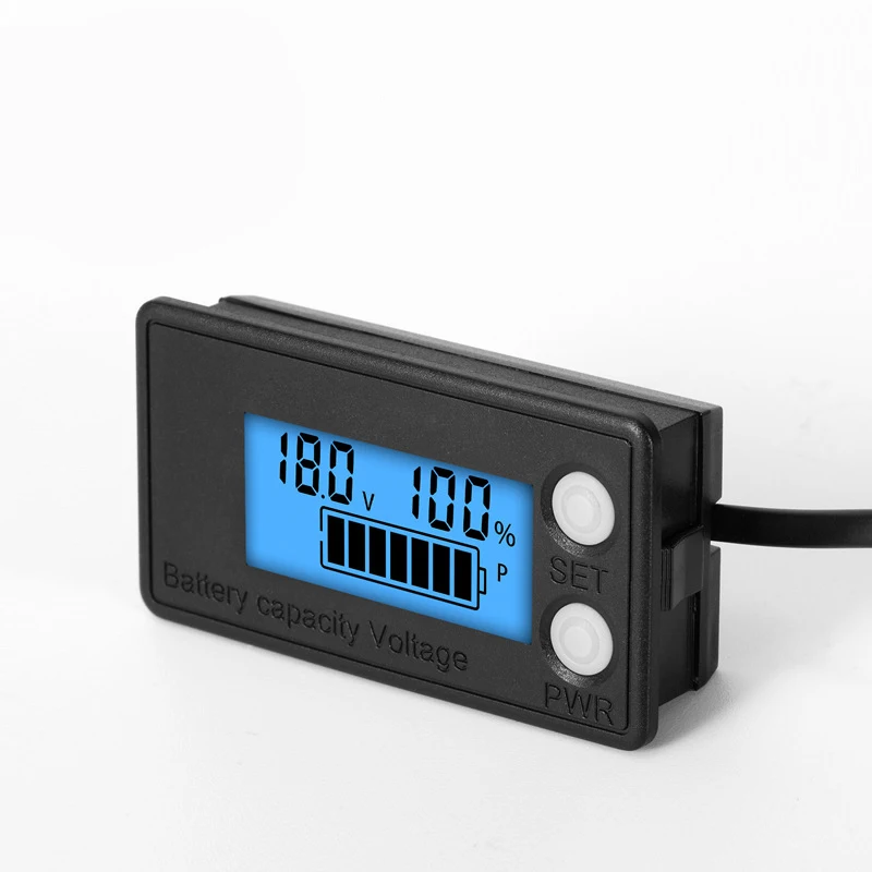 2022 New Design Waterproof DC 8V-100V Lead-acid LiFePo4 Lithium Battery Capacity Voltage Meter