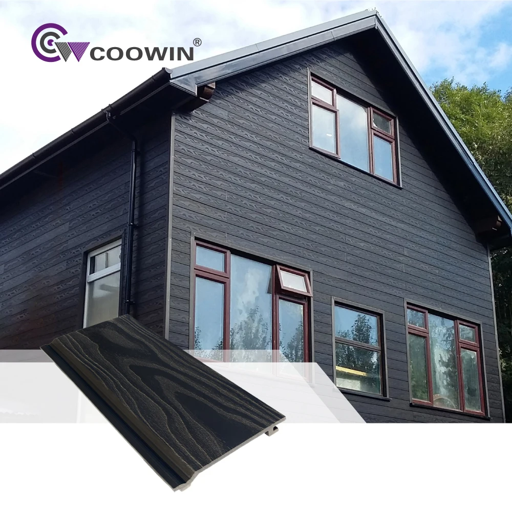 Co-extruded  Exterior Outdoor Wall Wpc Fluted Cladding Panel