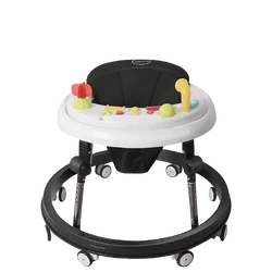Baby sit to stand walkers toys activity musical silicone wheels baby walker with wheels and seat