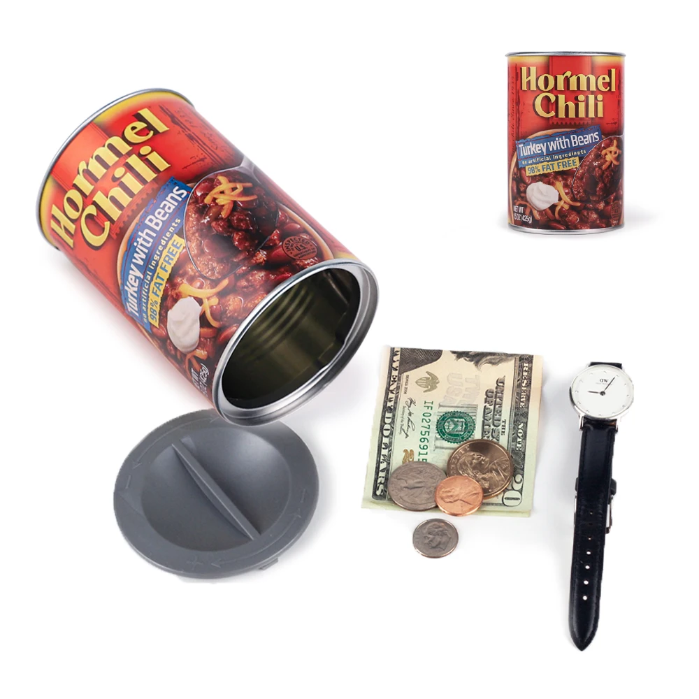 New Turkey with Beans Can Safes Diversion Secret Stash Safes Hide Cash Jewelry Hidden Container