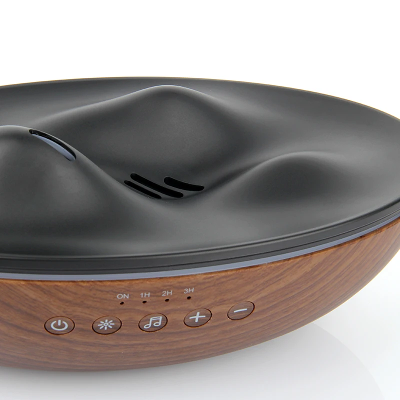 Smart Appliances Volcanic 300ml Music Blue tooth Speaker Wooden Humidifier Essential Aroma Ultrasonic Oil Diffuser