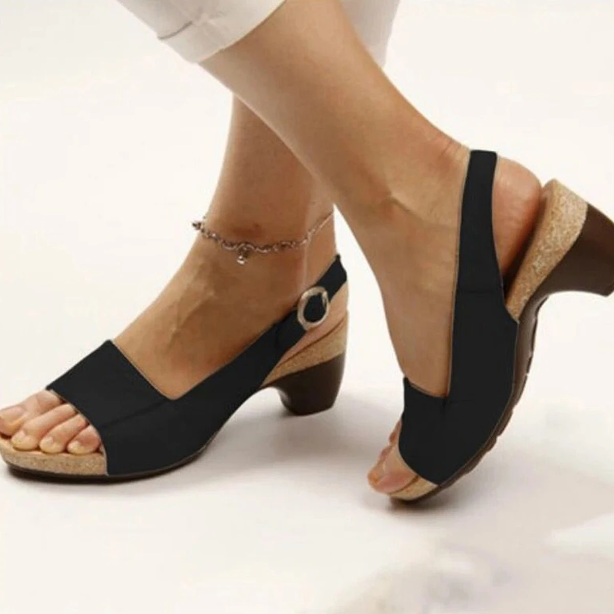Hot Wholesale Wedge Shoes Lady Heel Jobs Dandals Women High Heels Sandals for Ladies New Style Sandal and Shoe for Women 2023