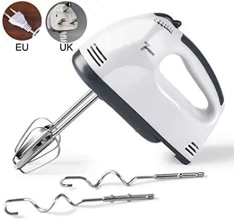 Portable kitchen Electric Hand Mixer Baking Cake Egg Cream Food Beater 7 Speed Household Handheld Mixer
