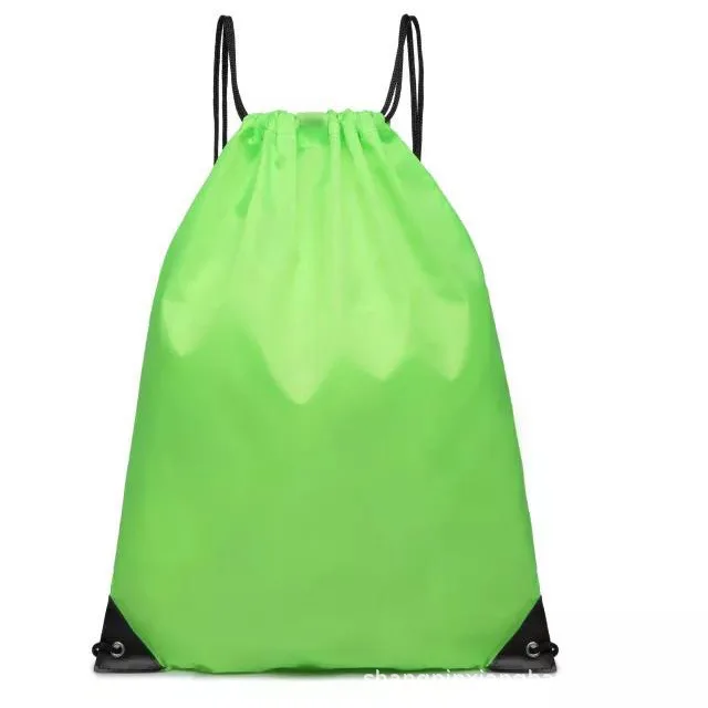 Low MOQ Custom Gifts Tropical Pull String Bag Sport Backpack Polyester Reusable Drawstring School Bag For Outdoor Use