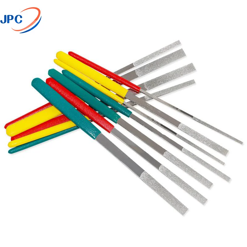10 Mini Diamond Needle File Set 2X100Mm Small Gold Is A Riffler Folder, The Precision Manual Tool Is Suitable For The Glass