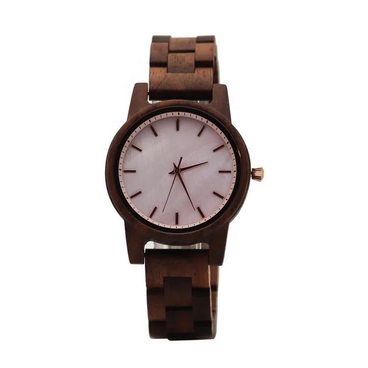 Charm new fashionable custom your own brand watch wood wristwatches women holz uhr own brand