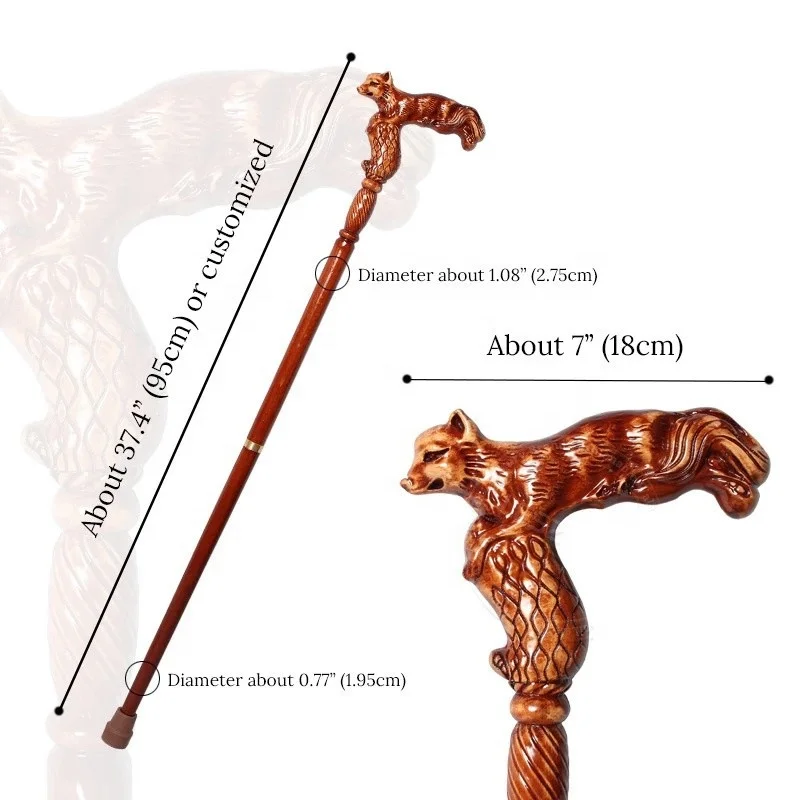 high quality Wooden crafts walking old man walking stick for men walking crutches hands beech cane