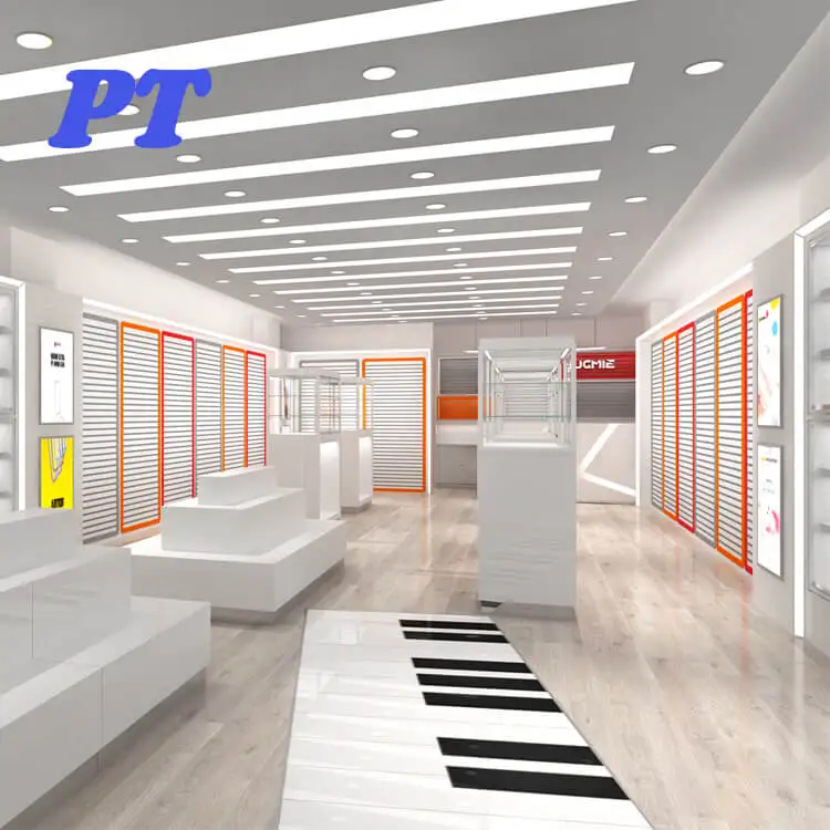 Fashion Showcases Security Stand Mobile Phone Store Display