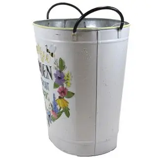 METAL PAIL galvanized bucket FLOWER POTS GARDEN DECORATION  PLANTER FOR COST EFFECTIVE PLANTS TUB METAL BUCKET
