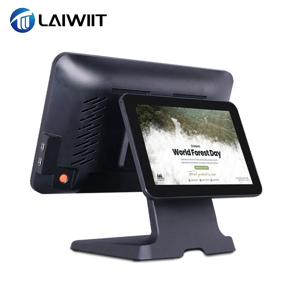 LAIWIIT Windows 11 Pos 15 Inch Touch Screen All In One Pos System Point Of Sale Hardware Pos Business Solutions