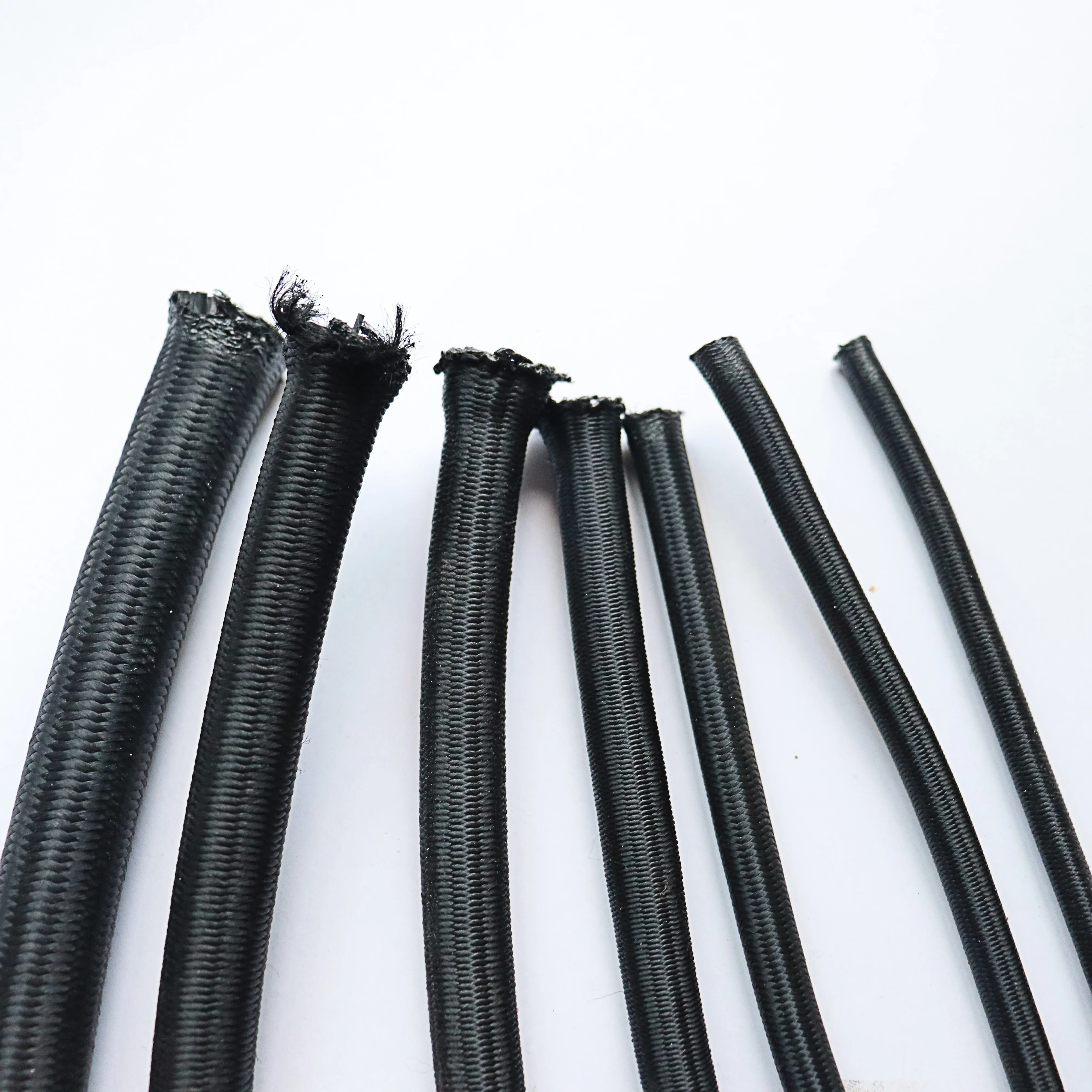 Bungee Cord Elastic Cord with Ball Black Wholesale Rubber Jump Exercise for Tent Outdoor Latex Duty Customized Heavy Camping TEX