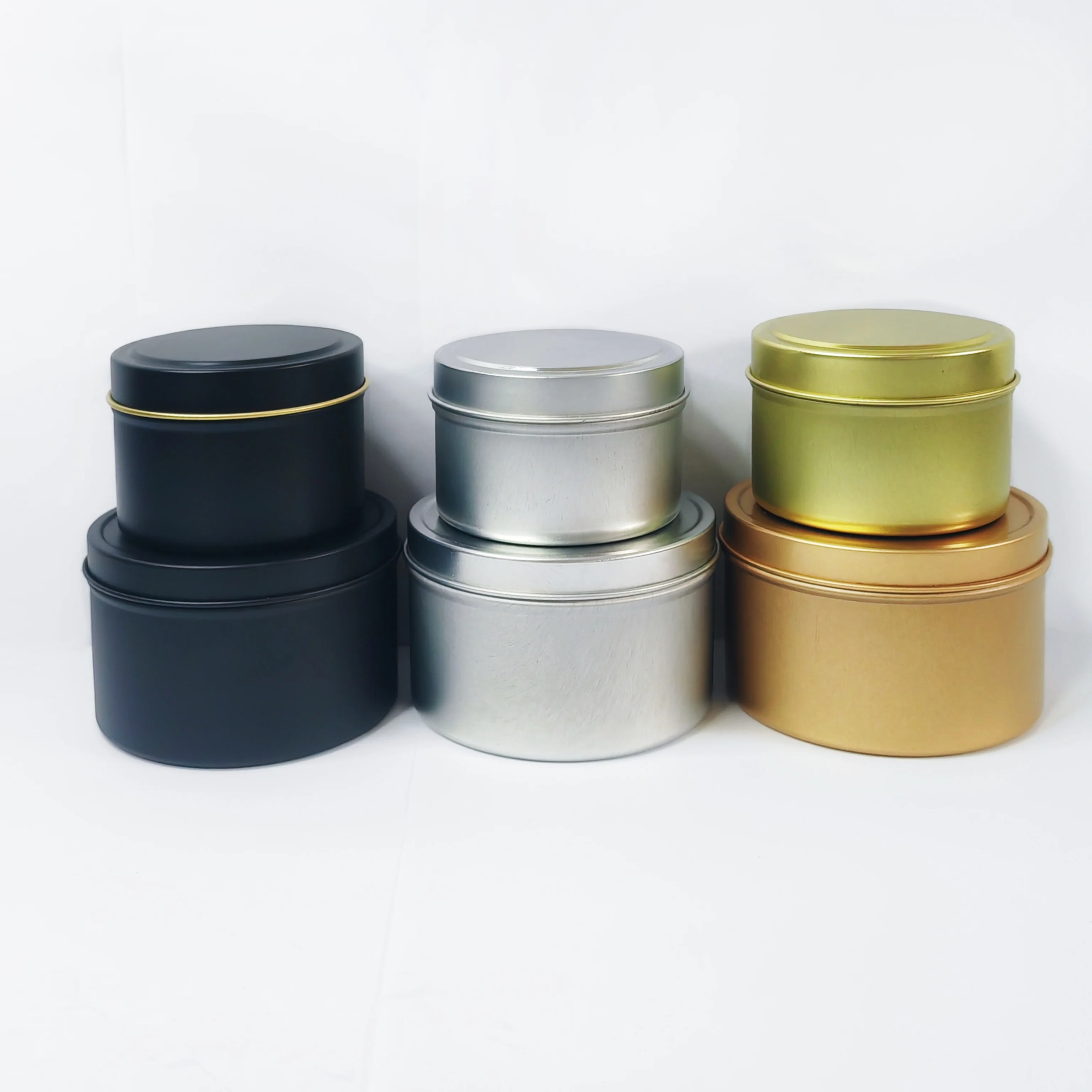 Home Decoration Candle Tins Candle Molds With Lid Empty Tinplate Scented Candle Pronted Jar Paint Metal Vessels Tin Gift Can