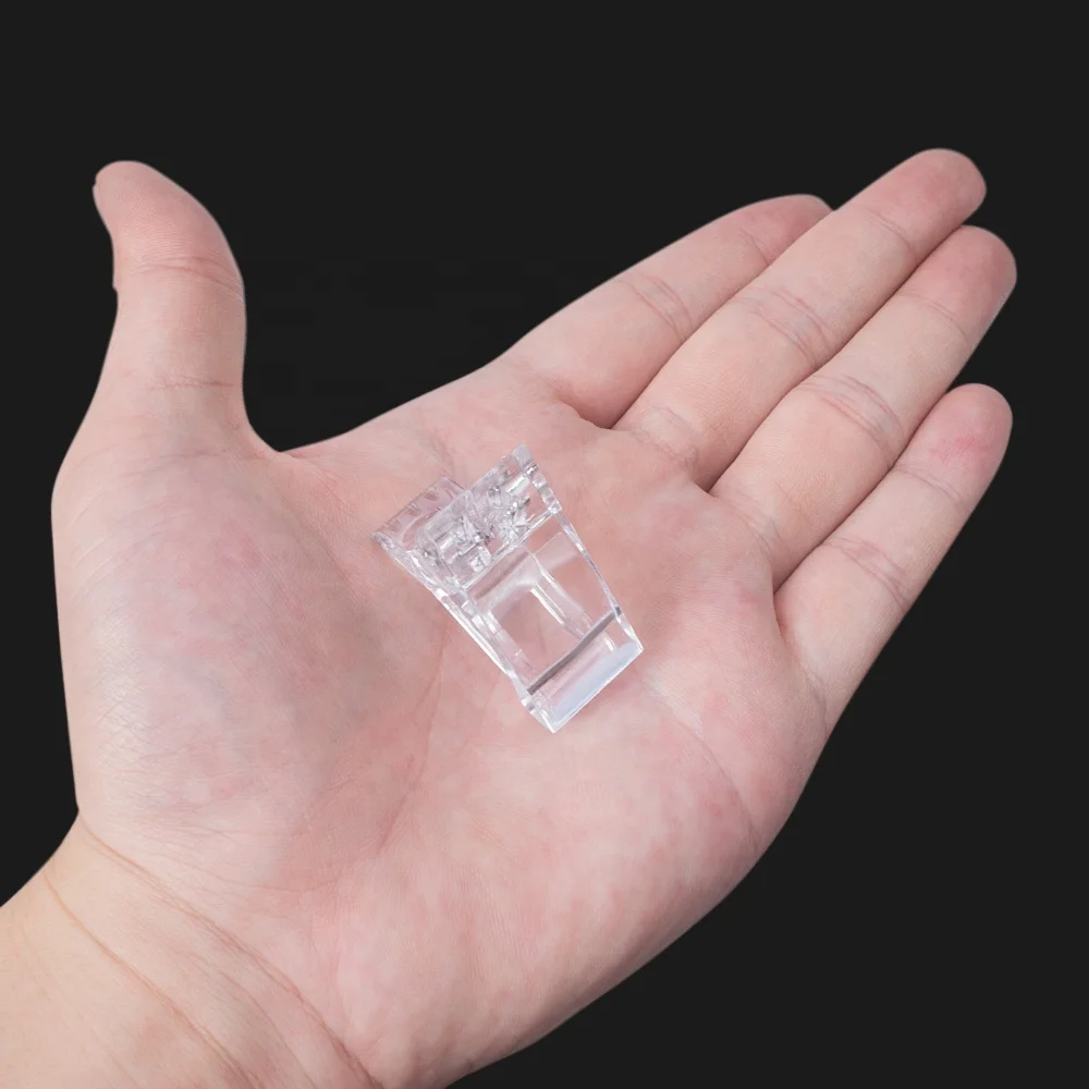 Nail tip clip for quick construction of poly gel auxiliary tool DIY nail art plastic extension clip Nail Repair Tools