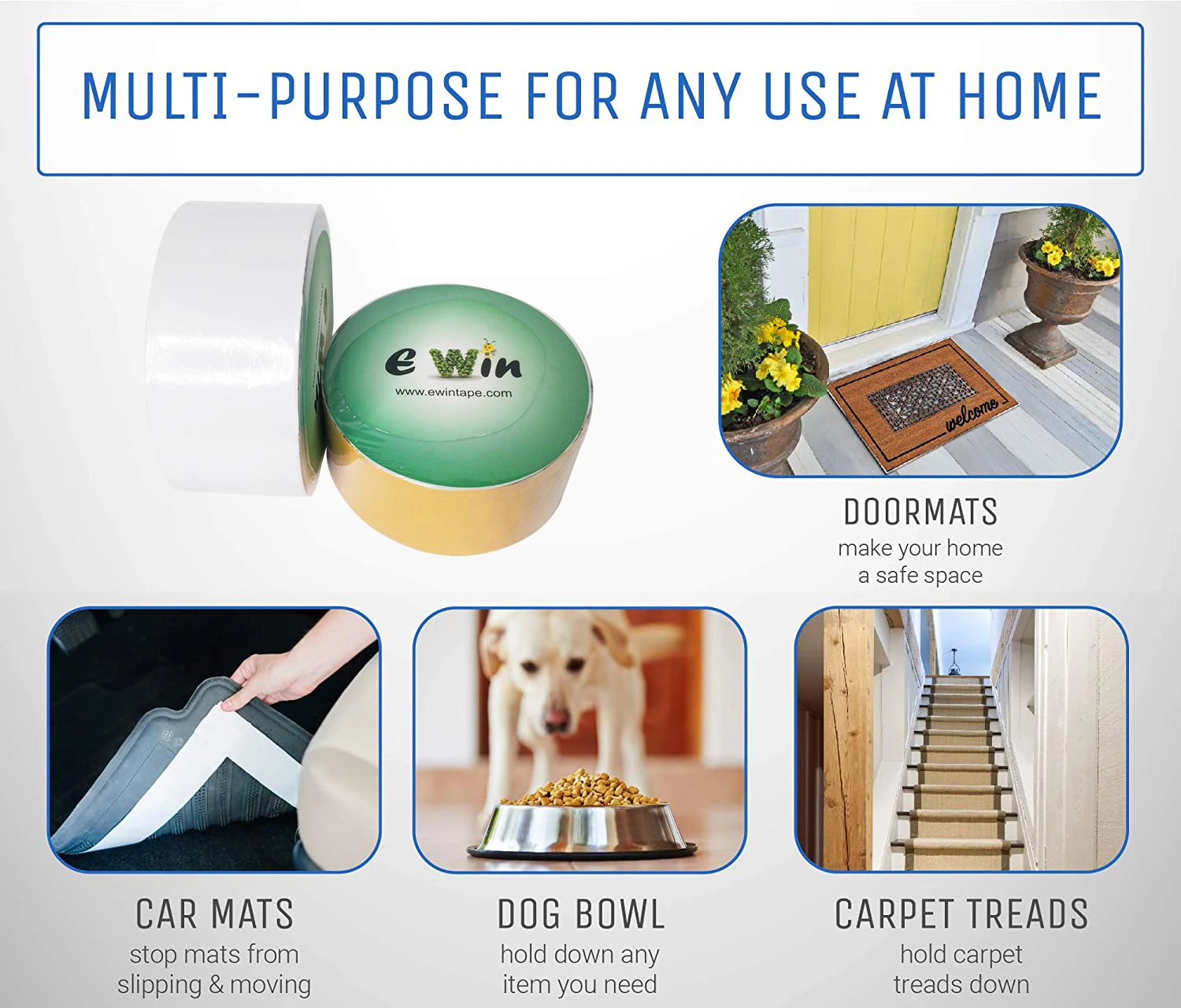 Wholesale Strong Self-adhesive Rug Tape, Hardwood Floors Waterproof Exhibition Strong Adhesion Double-sided Carpet Tape