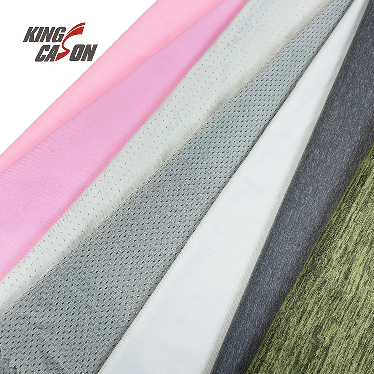 Kingcason Single Jersey Cotton Gauze Fleece Soft Mesh Terry Cloth Hoodie Shirt Micro Suede T Shirts Quilted Velvet Fabric