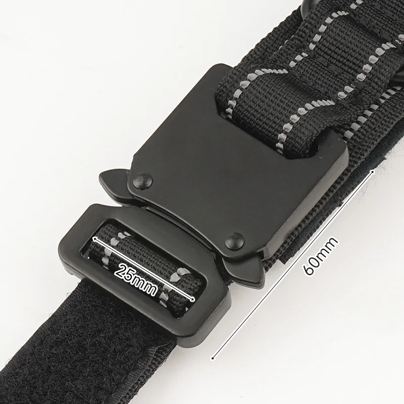 Pet Collar Hardware 25mm Black Metal Tactical Buckle 1 Inch Quick Side Release Buckle for Dog Collar
