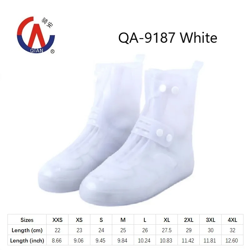 QA-9187 средства индивидуальной защиты безопасности бахилы/сапоги для дождливой погоды-Открытый водонепроницаемый 100% Бахилы из ПВХ покрытие обуви во время дождя сапоги мужчин и женщин