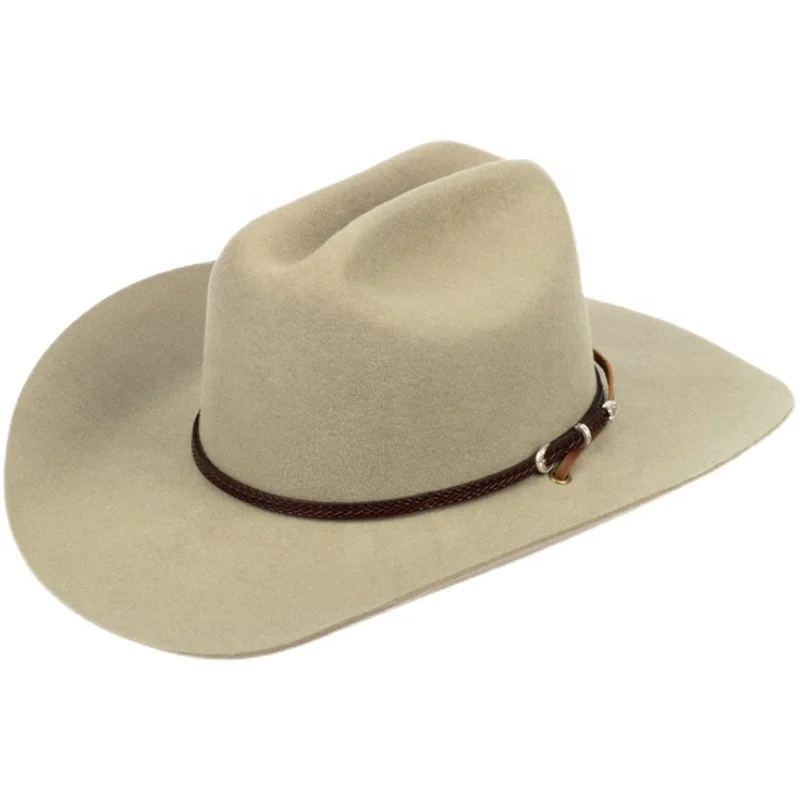 OEM ODM womens organize WOOL fleece polyester wide brim sample cowboy cowgirl felt fedora hat with hat box for men winter