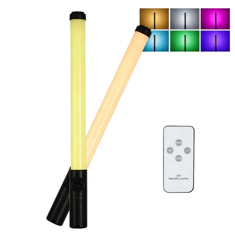 2021 Amazon Newest Product Live Streaming Video Portable Handheld RGB Light Stick LED Photography Lighting