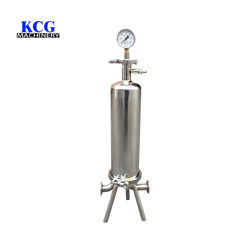 New Microporous Duplex Filter Housing for Water Beverage Juice Purification in the Food Industry