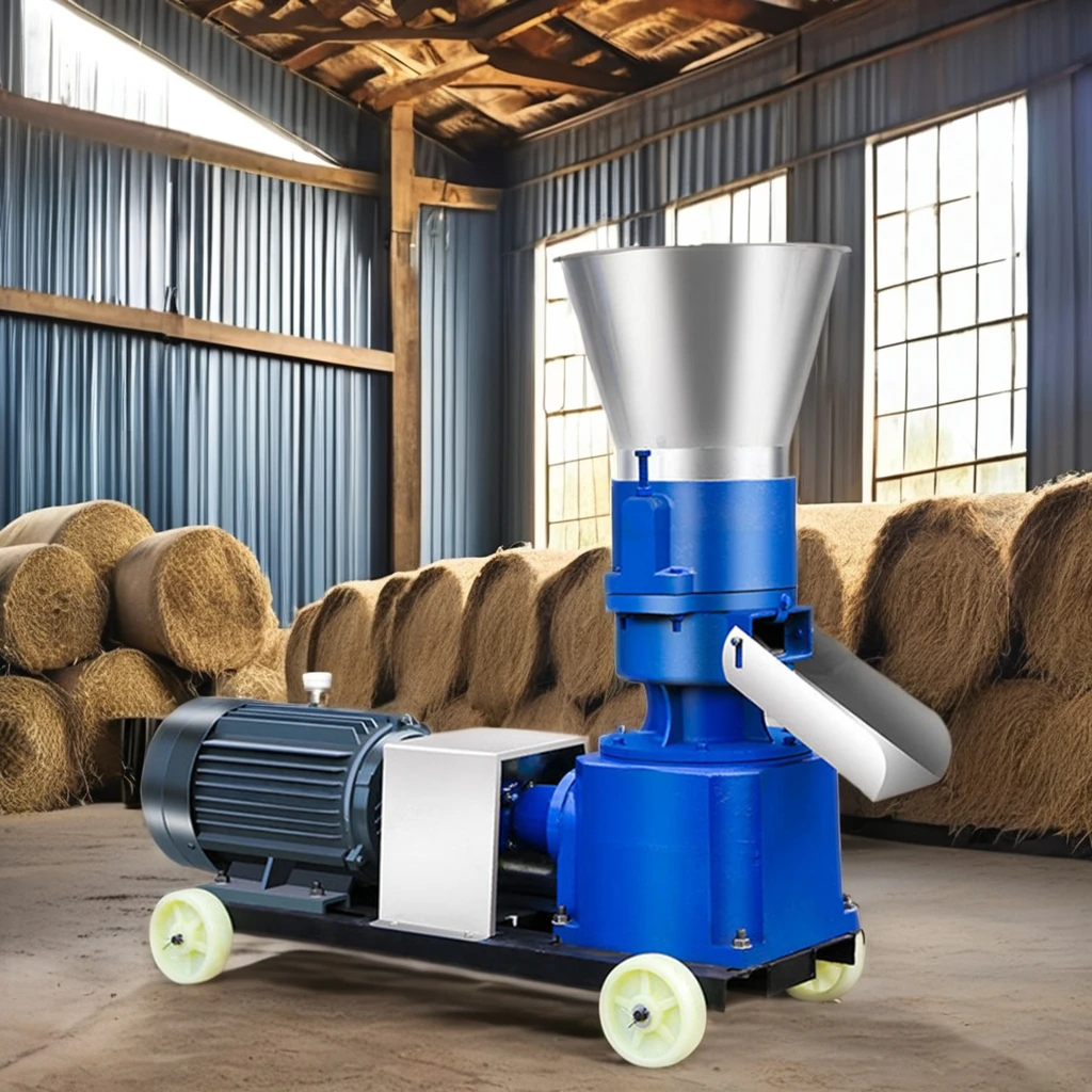 Free Shipping Machinery Diesel Pig New Animal Feed Processing Food  Feed Pellet Machine For Animal Poultry