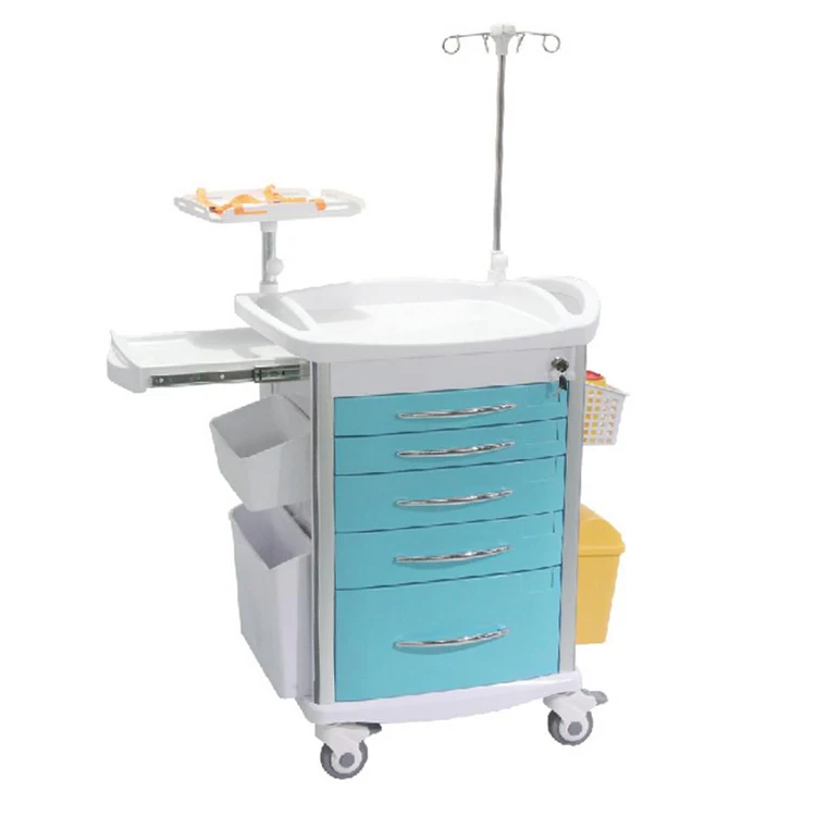Mobile Laparoscope Tower 4 Layer Medical Cart Endoscopy Endoscope Trolley For Sale
